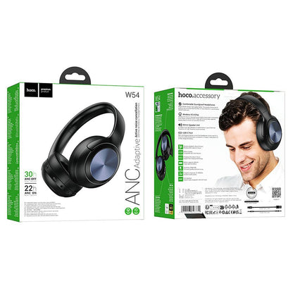 Handsfree Bluetooth HOCO W54, A2DP, ANC, Svart