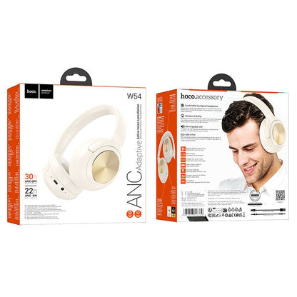 Handsfree Bluetooth HOCO W54, A2DP, ANC, Hvit