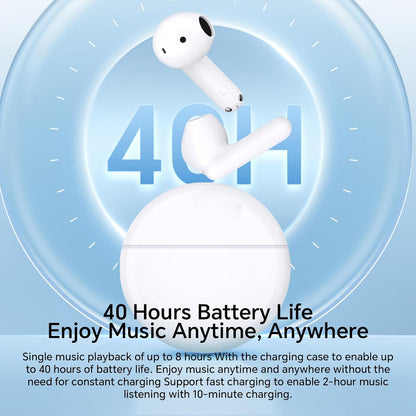 Handsfree Bluetooth Honor Choice X7e, TWS, ANC, Hvit 5504ABHF