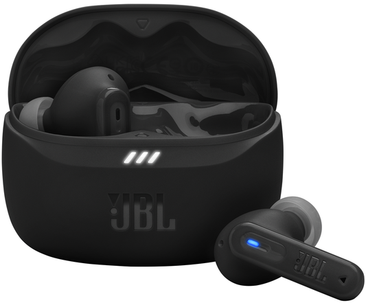 Handsfree Bluetooth JBL Tune Beam 2, TWS, ANC, MultiPoint, Svart JBLTBEAM2BLK