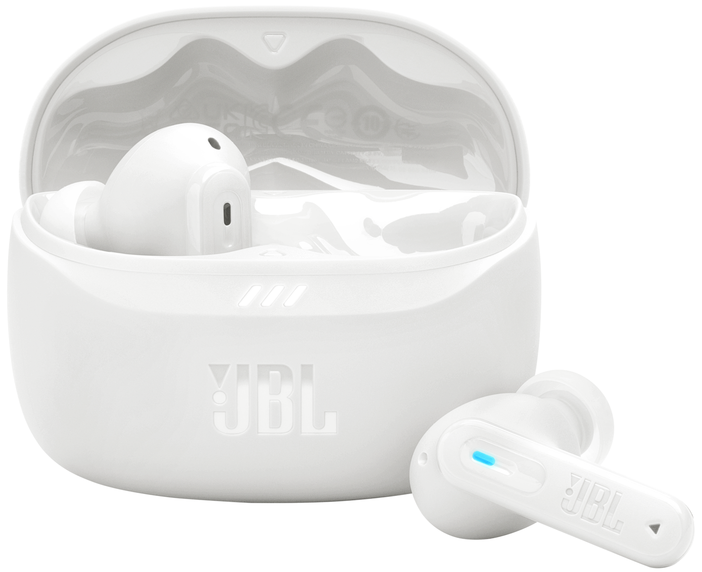 Handsfree Bluetooth JBL Tune Beam 2, TWS, ANC, MultiPoint, Hvit JBLTBEAM2WHT