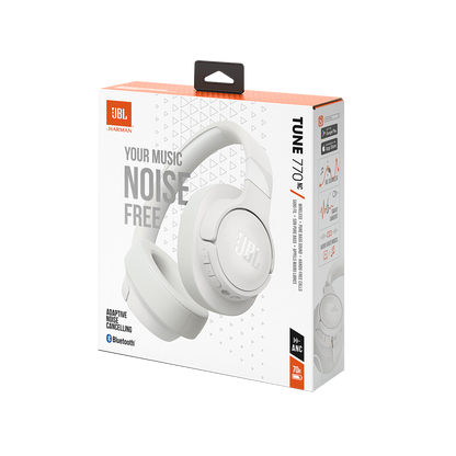 Handsfree Bluetooth JBL Tune 770NC, MultiPoint, A2DP, ANC, Hvit JBLT770NCWHT