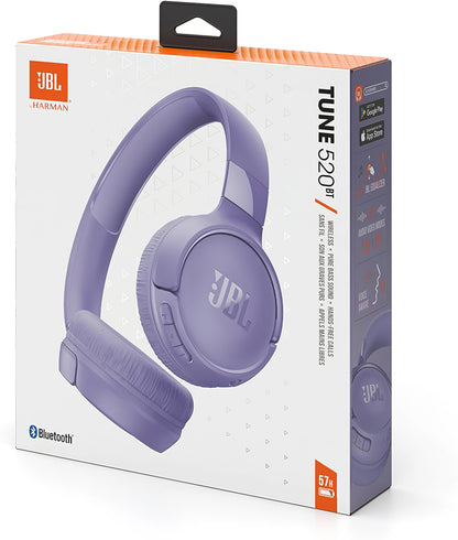 Håndfri Bluetooth JBL Tune 520BT, MultiPoint, A2DP, Lilla JBLT520BTPUR