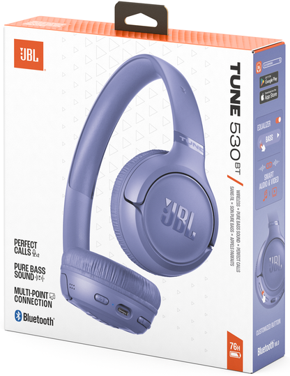 Handsfree Bluetooth JBL Tune 530BT, MultiPoint, A2DP, Lilla