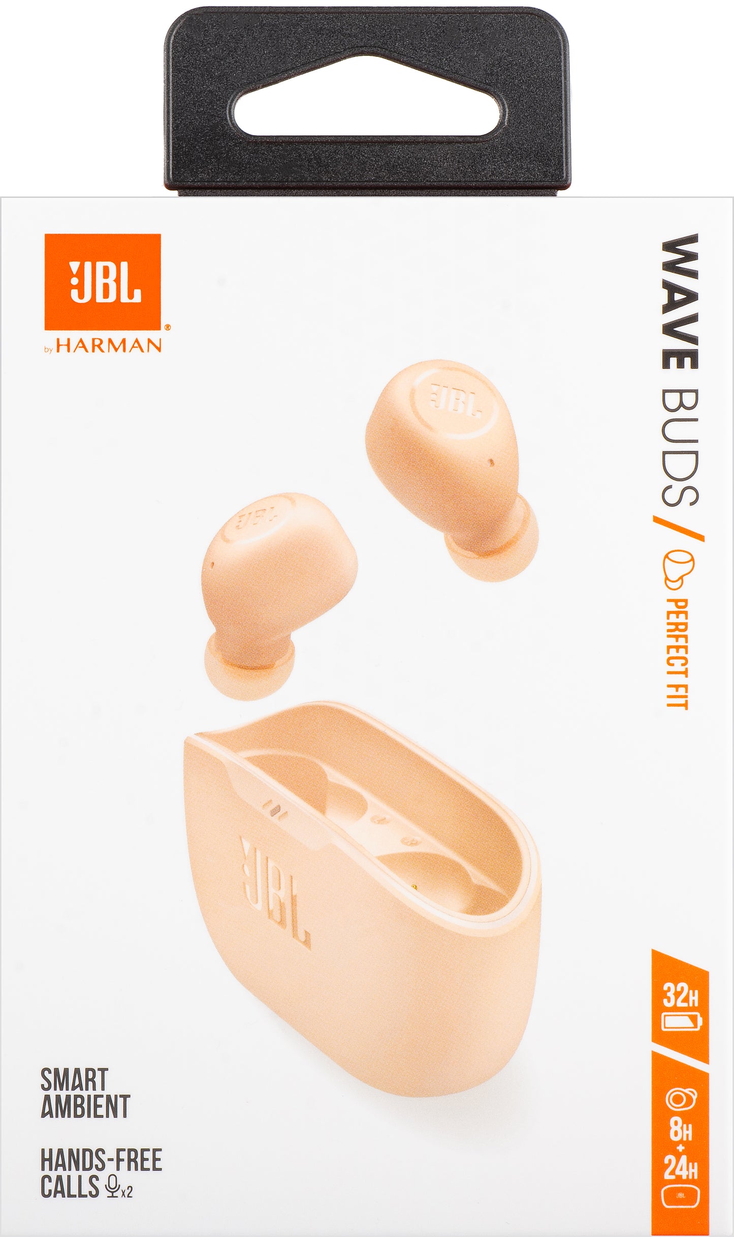 Handsfree Bluetooth JBL Wave Buds, TWS, Beige, Reseglet JBLWBUDSBEG