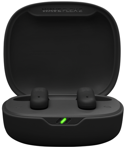 Handsfree Bluetooth JBL Wave Flex 2, TWS, ANC, MultiPoint, Svart JBLWFLEX2BLK