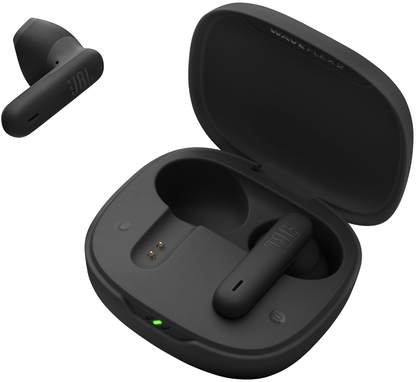 Handsfree Bluetooth JBL Wave Flex 2, TWS, ANC, MultiPoint, Svart JBLWFLEX2BLK