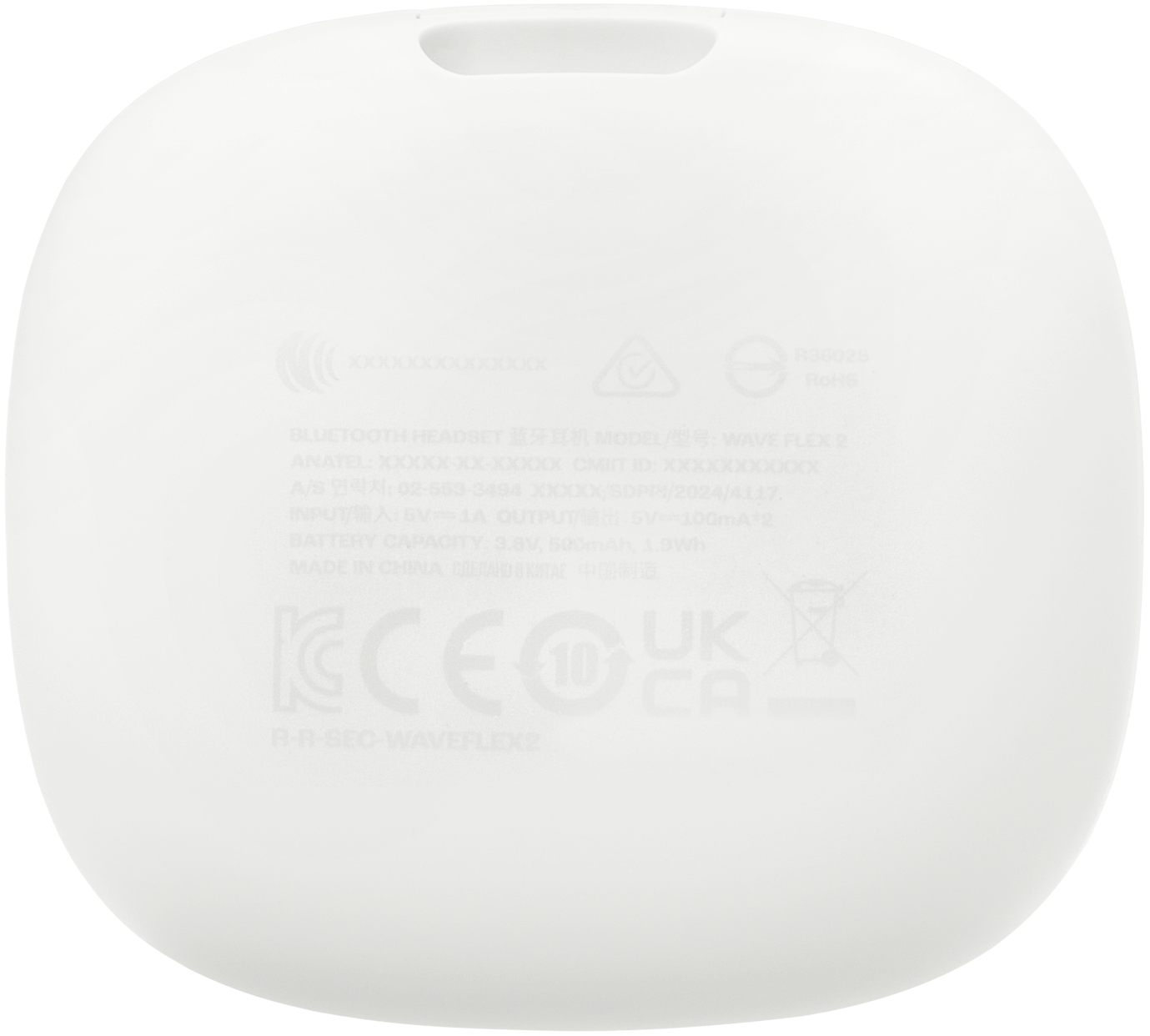 Handsfree Bluetooth JBL Wave Flex 2, TWS, ANC, MultiPoint, Hvit JBLWFLEX2WHT