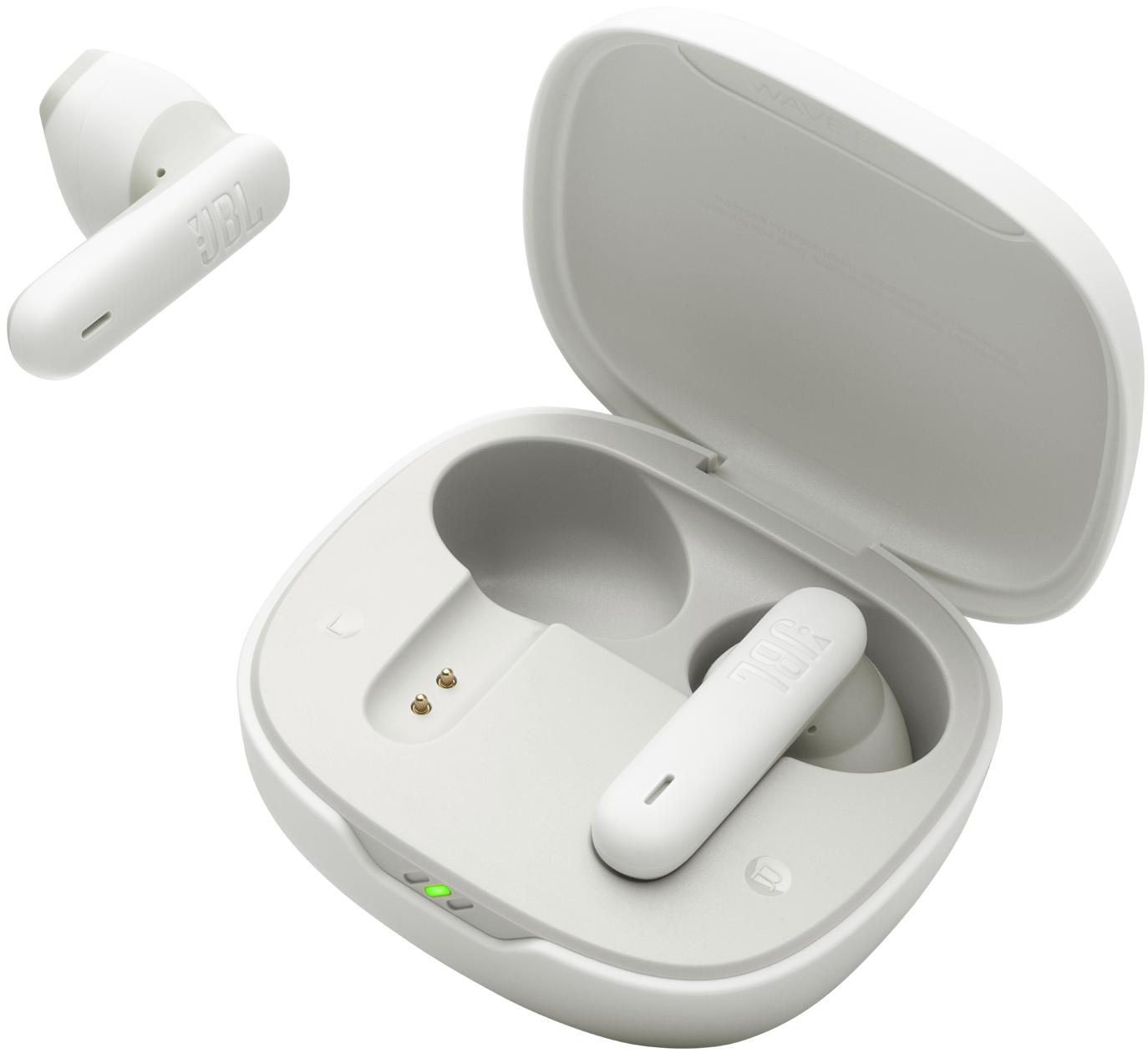 Handsfree Bluetooth JBL Wave Flex 2, TWS, ANC, MultiPoint, Hvit JBLWFLEX2WHT