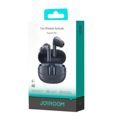 Handsfree Bluetooth Joyroom Funpods JR-FN2, TWS, ANC, Svart