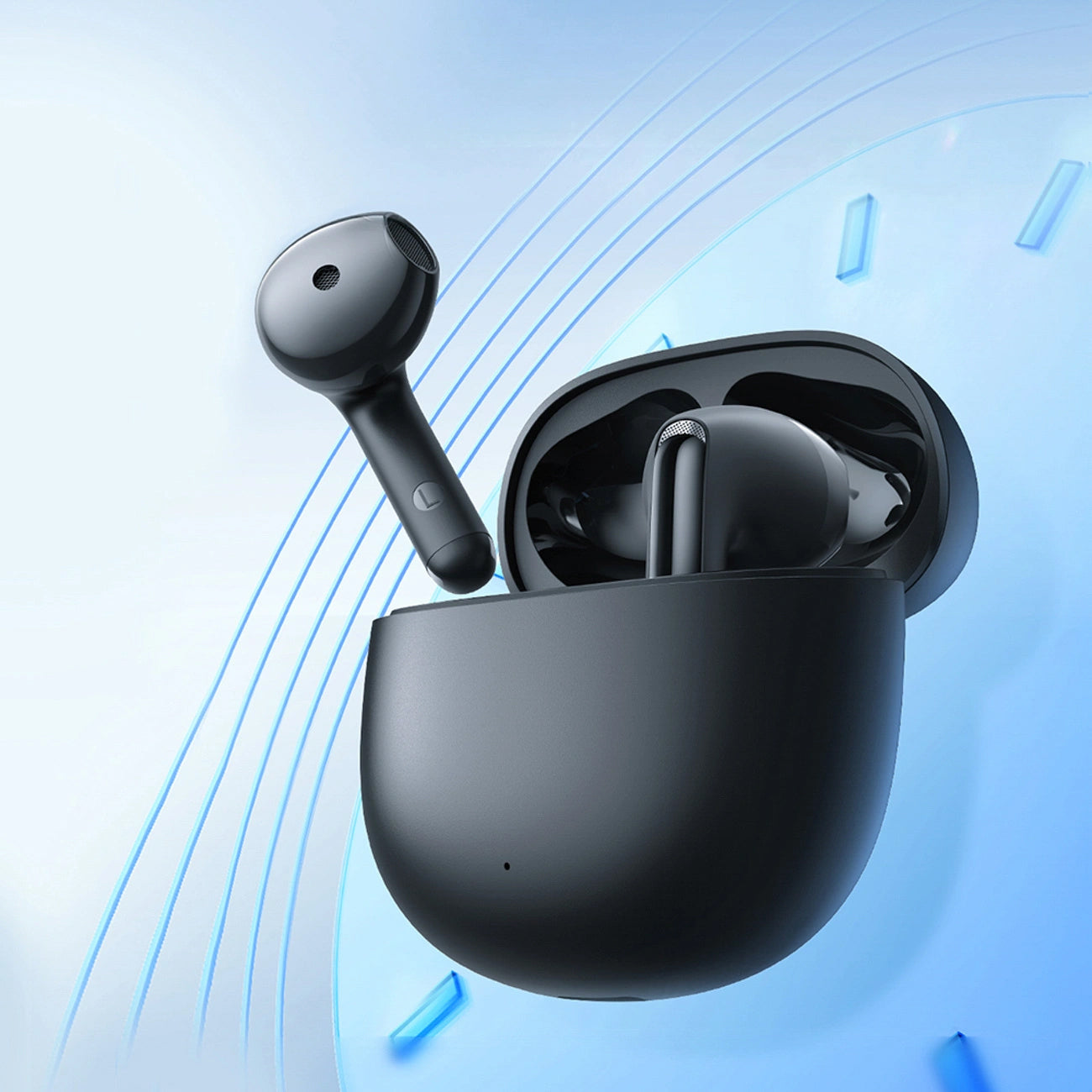 Handsfree Bluetooth Joyroom Funpods JR-FB1 Ny Versjon, TWS, Svart
