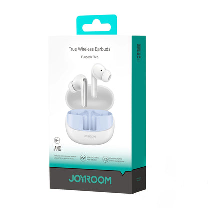 Handsfree Bluetooth Joyroom Funpods JR-FN2, TWS, ANC, Hvit