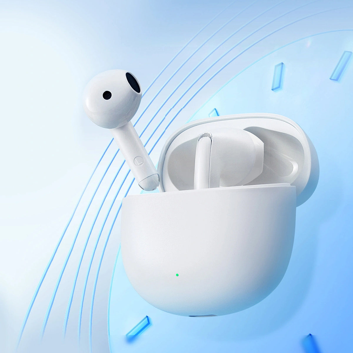 Handsfree Bluetooth Joyroom Funpods JR-FB1 Ny Versjon, TWS, Hvit