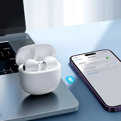 Handsfree Bluetooth Joyroom Funpods JR-FB1 Ny Versjon, TWS, Hvit