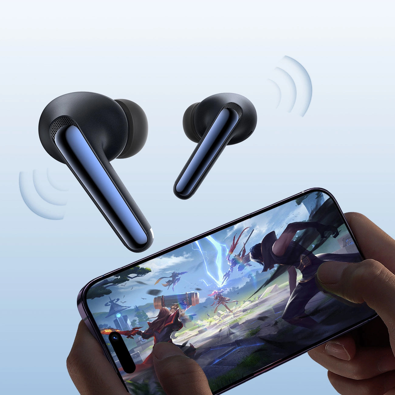 Handsfree Bluetooth Joyroom Funpods JR-FN2, TWS, ANC, Svart