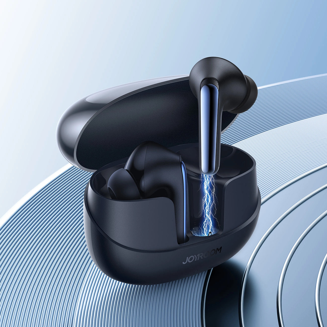 Handsfree Bluetooth Joyroom Funpods JR-FN2, TWS, ANC, Svart