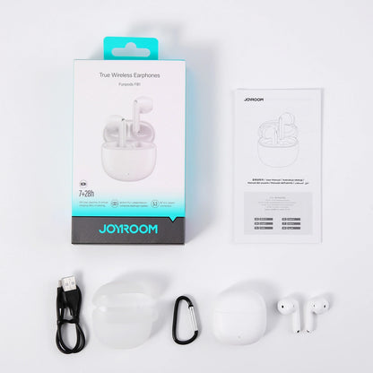 Handsfree Bluetooth Joyroom Funpods JR-FB1 Ny Versjon, TWS, Hvit