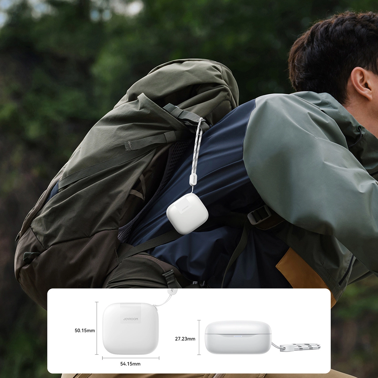 Handsfree Bluetooth Joyroom Jdots JR-DB3, TWS, Hvit