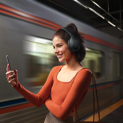 Handsfree Bluetooth Joyroom JR-JH2, A2DP, ANC, Svart
