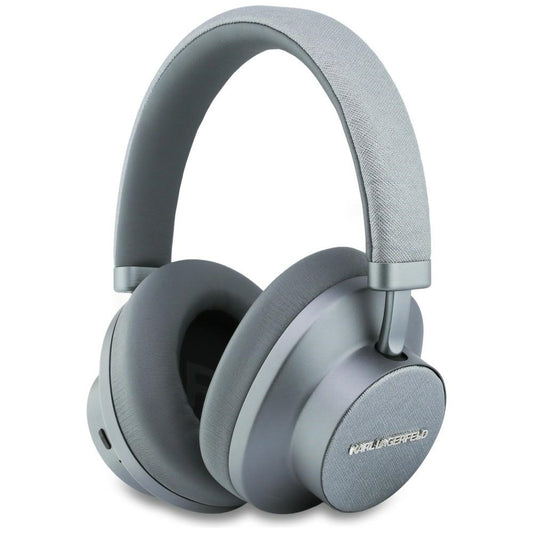 Handsfree Bluetooth Karl Lagerfeld Saffiano Elongated, A2DP, ANC, Grå