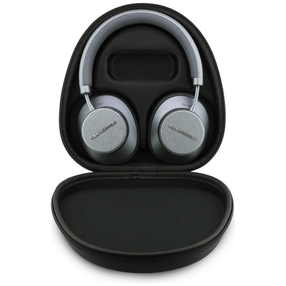 Handsfree Bluetooth Karl Lagerfeld Saffiano Elongated, A2DP, ANC, Grå