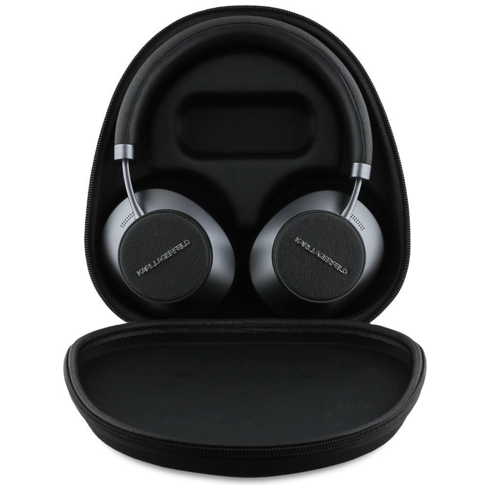 Handsfree Bluetooth Karl Lagerfeld Saffiano Elongated, A2DP, ANC, Svart