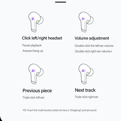 Handsfree Bluetooth Lenovo ThinkPlus LP5, TWS, Hvit