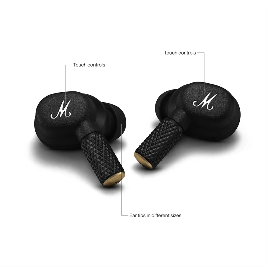 Handsfree Bluetooth Marshall Motif II, TWS, ANC, Svart