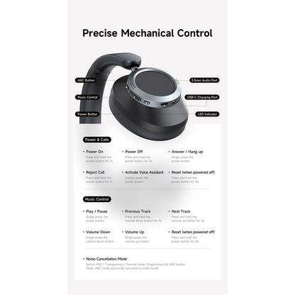 Handsfree Bluetooth McDodo HP-5820 T03, A2DP, ANC, Svart