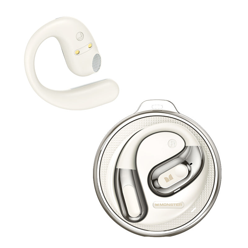Handsfree Bluetooth Monster AC330 AI Oversettelse, TWS, Hvit
