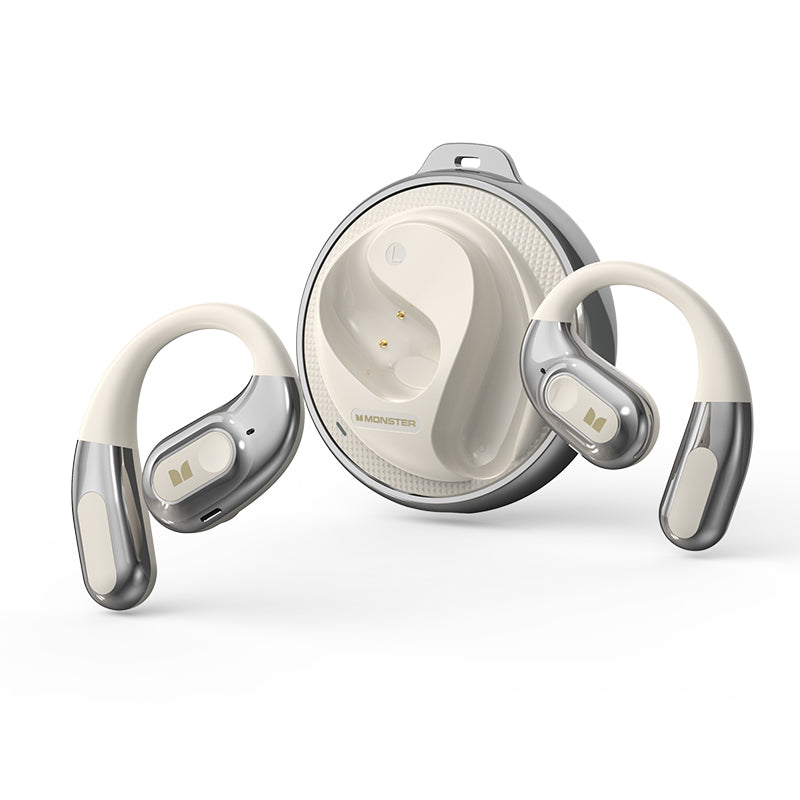 Handsfree Bluetooth Monster AC330 AI Oversettelse, TWS, Hvit