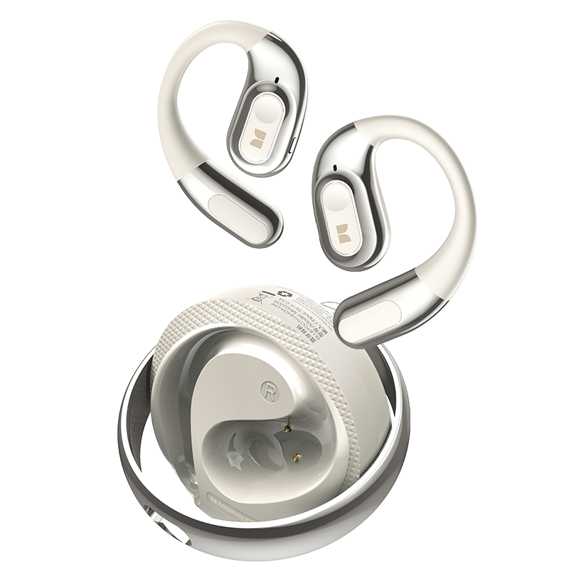 Handsfree Bluetooth Monster AC330 AI Oversettelse, TWS, Hvit