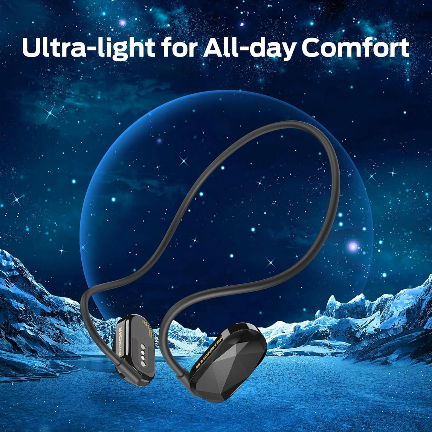 Handsfree Bluetooth Monster Aria Free, A2DP, Svart