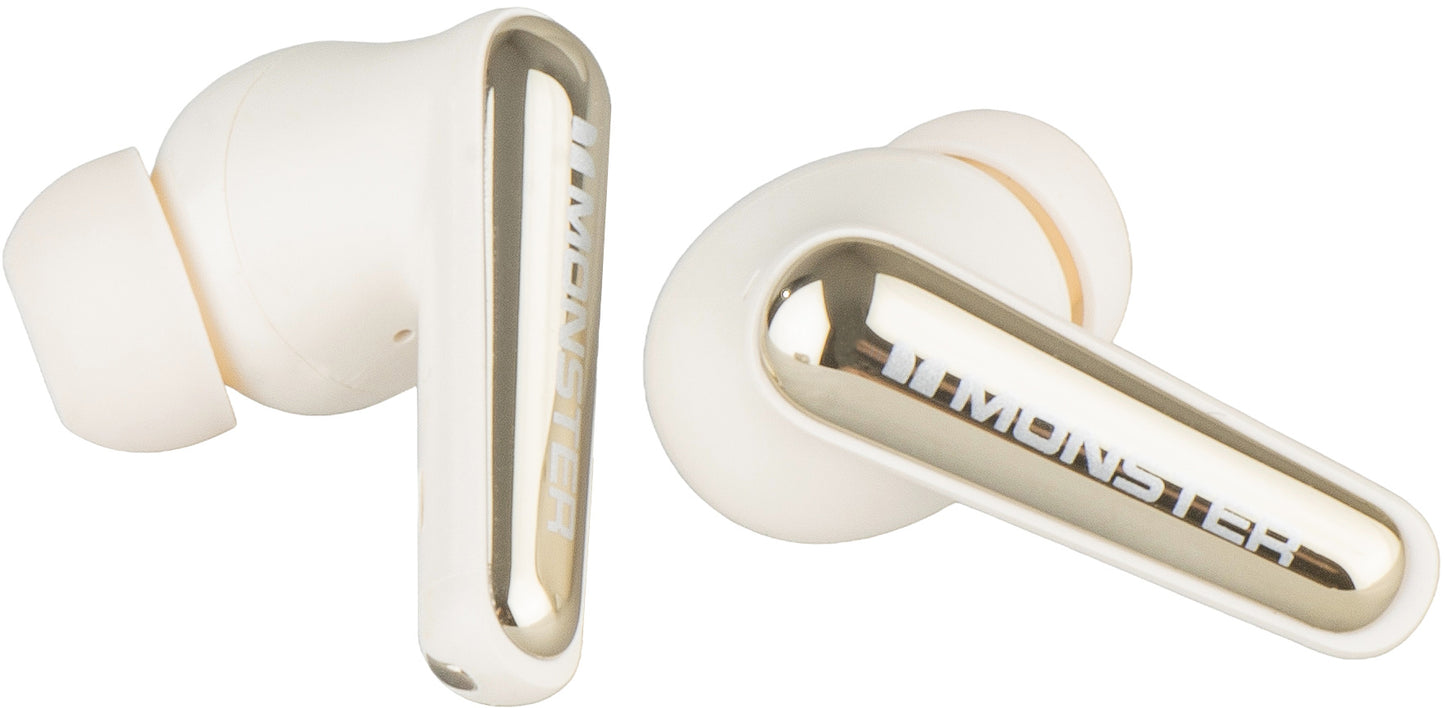 Handsfree Bluetooth Monster Clarity 200, TWS, ANC, Lys krem