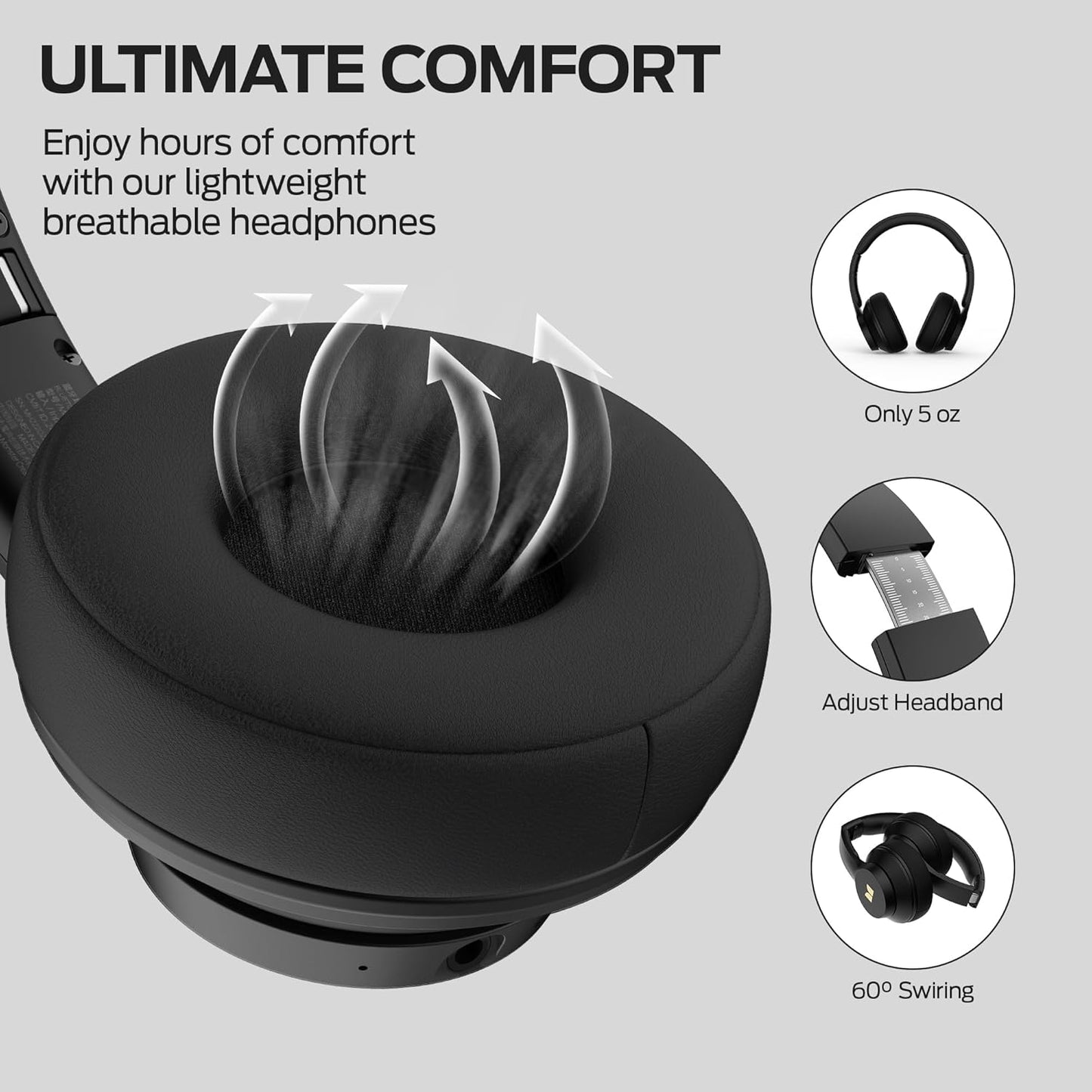 Handsfree Bluetooth Monster Mission 100, MultiPoint, A2DP, ANC, Svart