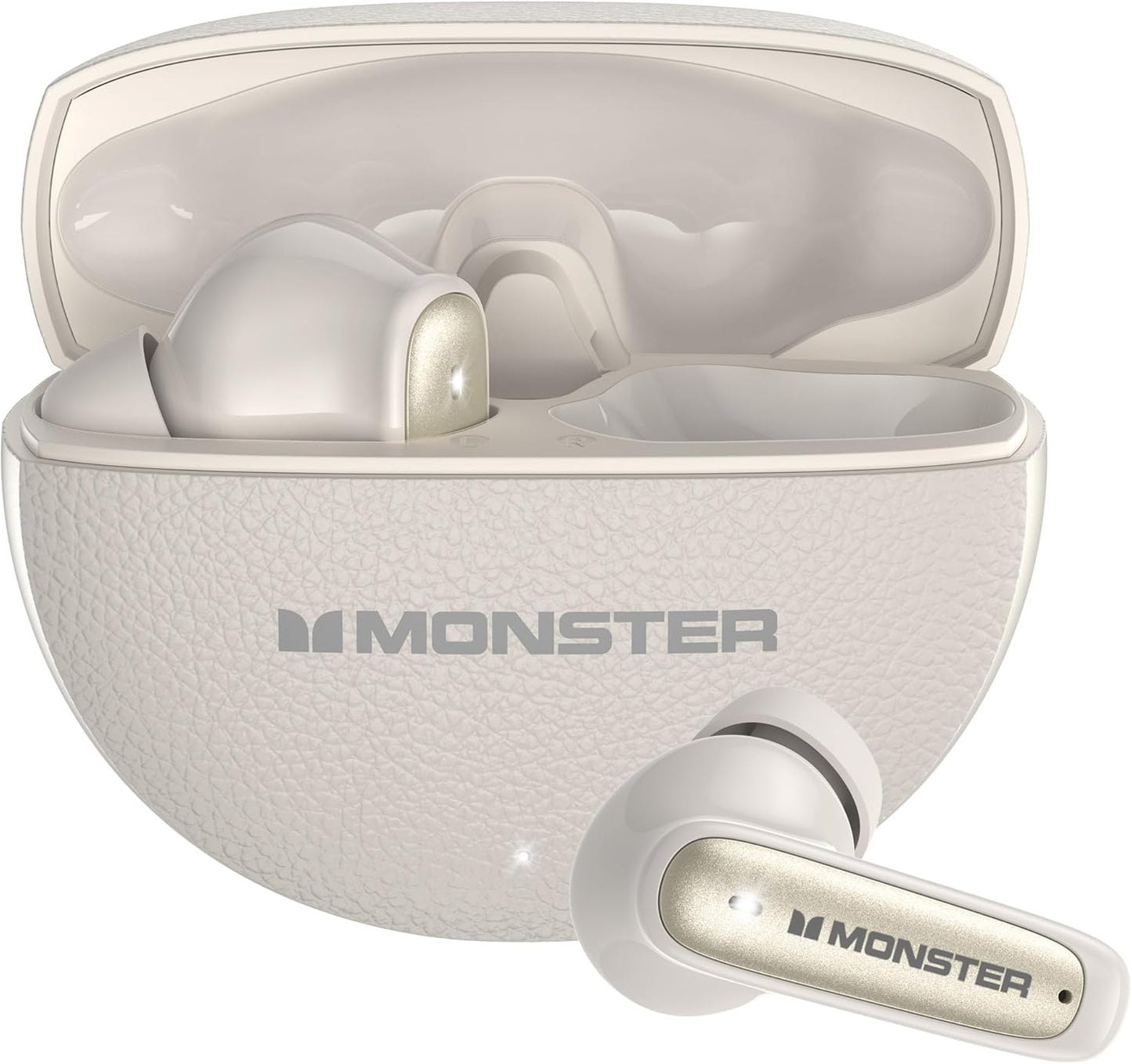Handsfree Bluetooth Monster N-Lite 310, TWS, Lys krem