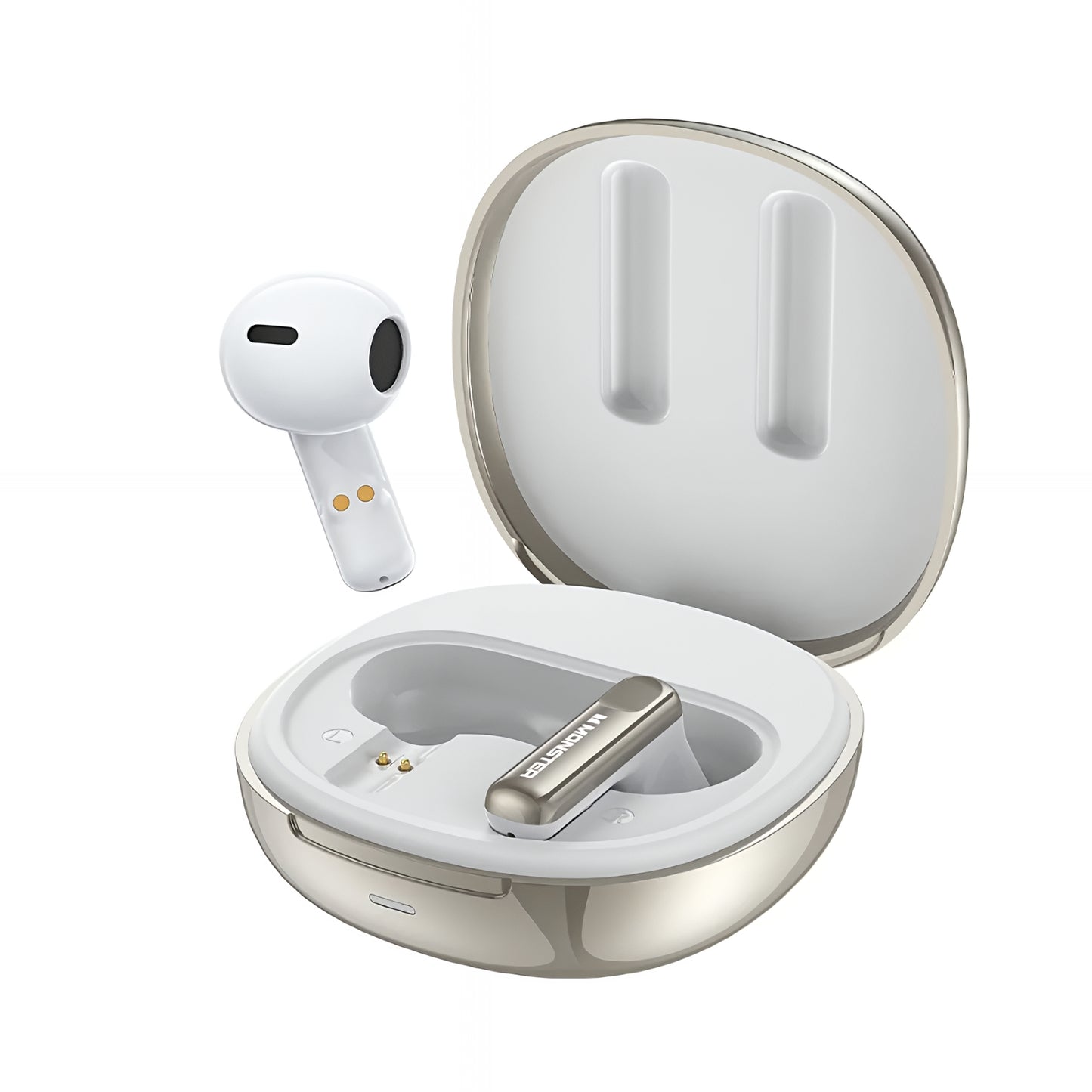 Handsfree Bluetooth Monster N-Lite 209, TWS, Sølv