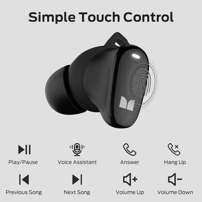 Handsfree Bluetooth Monster N-Lite 206, TWS, Svart