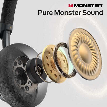 Bluetooth-håndfri Monster N-tune mini 02, A2DP, ANC, Svart