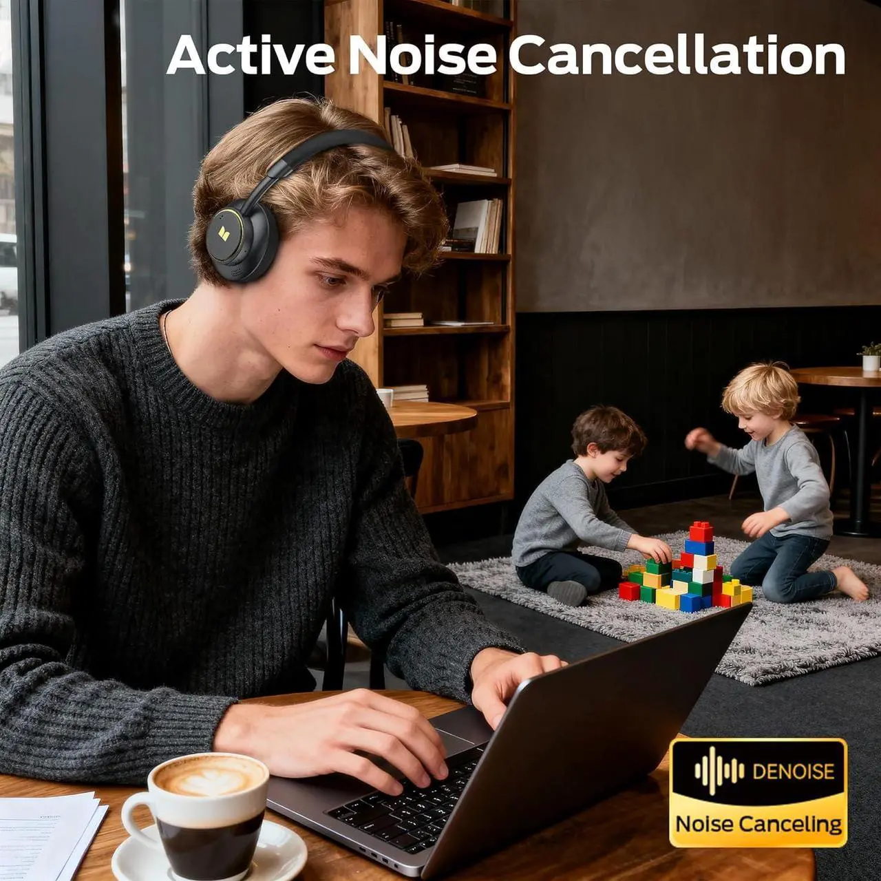 Bluetooth-håndfri Monster N-tune mini 02, A2DP, ANC, Svart