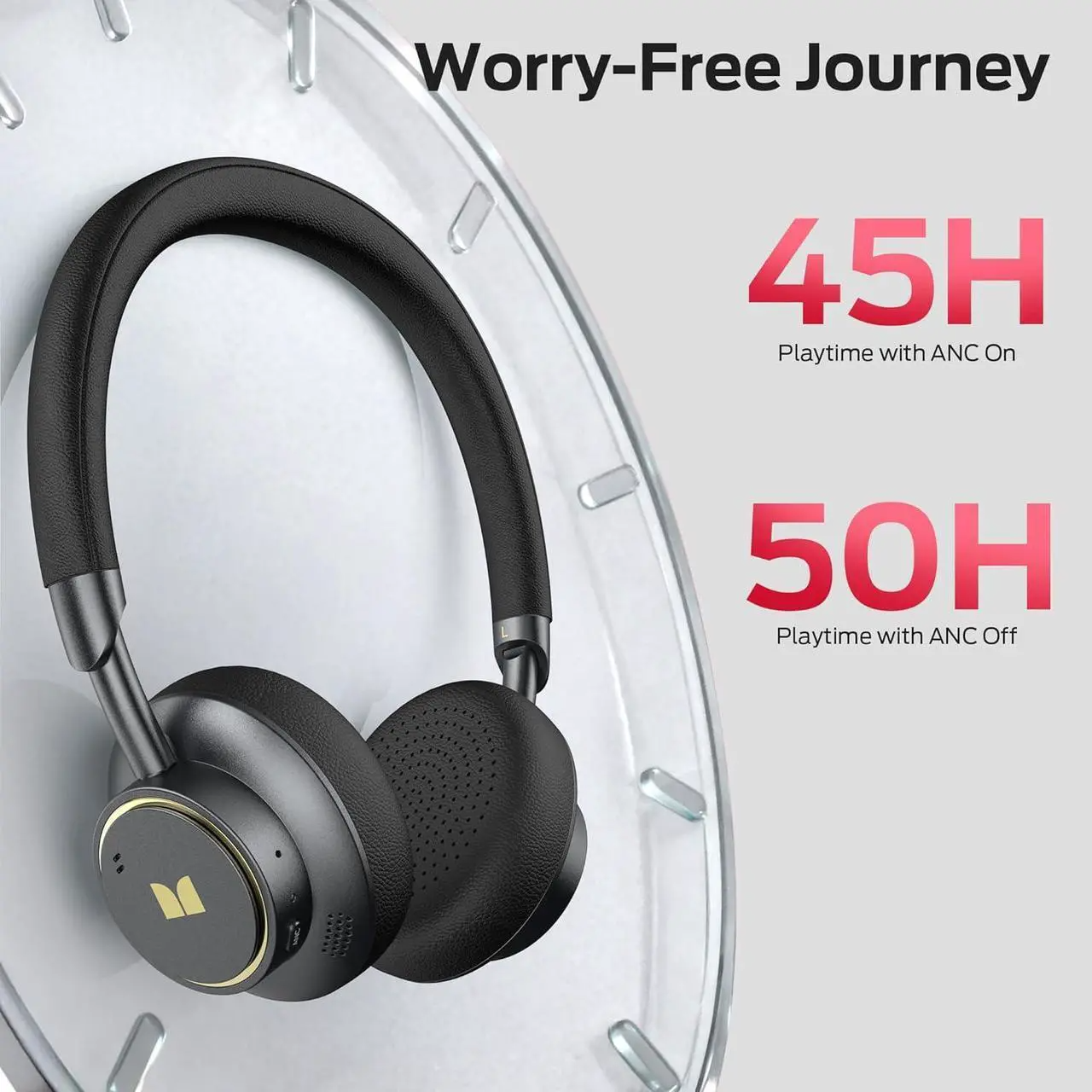 Bluetooth-håndfri Monster N-tune mini 02, A2DP, ANC, Svart