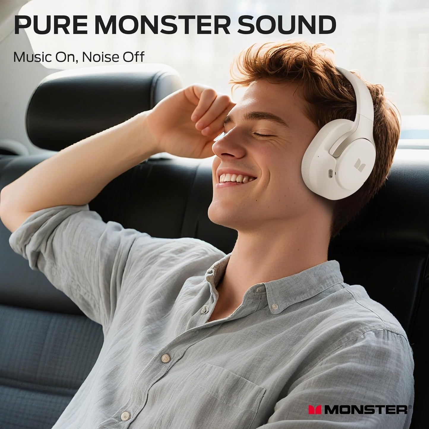 Handsfree Bluetooth Monster Persona 5th, MultiPoint, A2DP, ANC, Hvit
