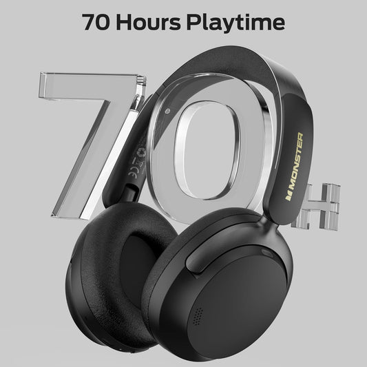 Handsfree Bluetooth Monster Persona 3rd, MultiPoint, A2DP, ANC, Svart