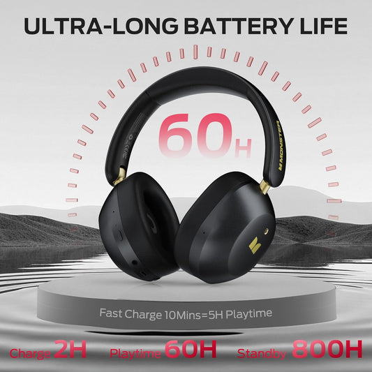 Handsfree Bluetooth Monster Persona 6th, MultiPoint, A2DP, ANC, Svart
