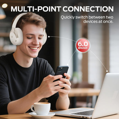 Handsfree Bluetooth Monster Persona 5th, MultiPoint, A2DP, ANC, Hvit