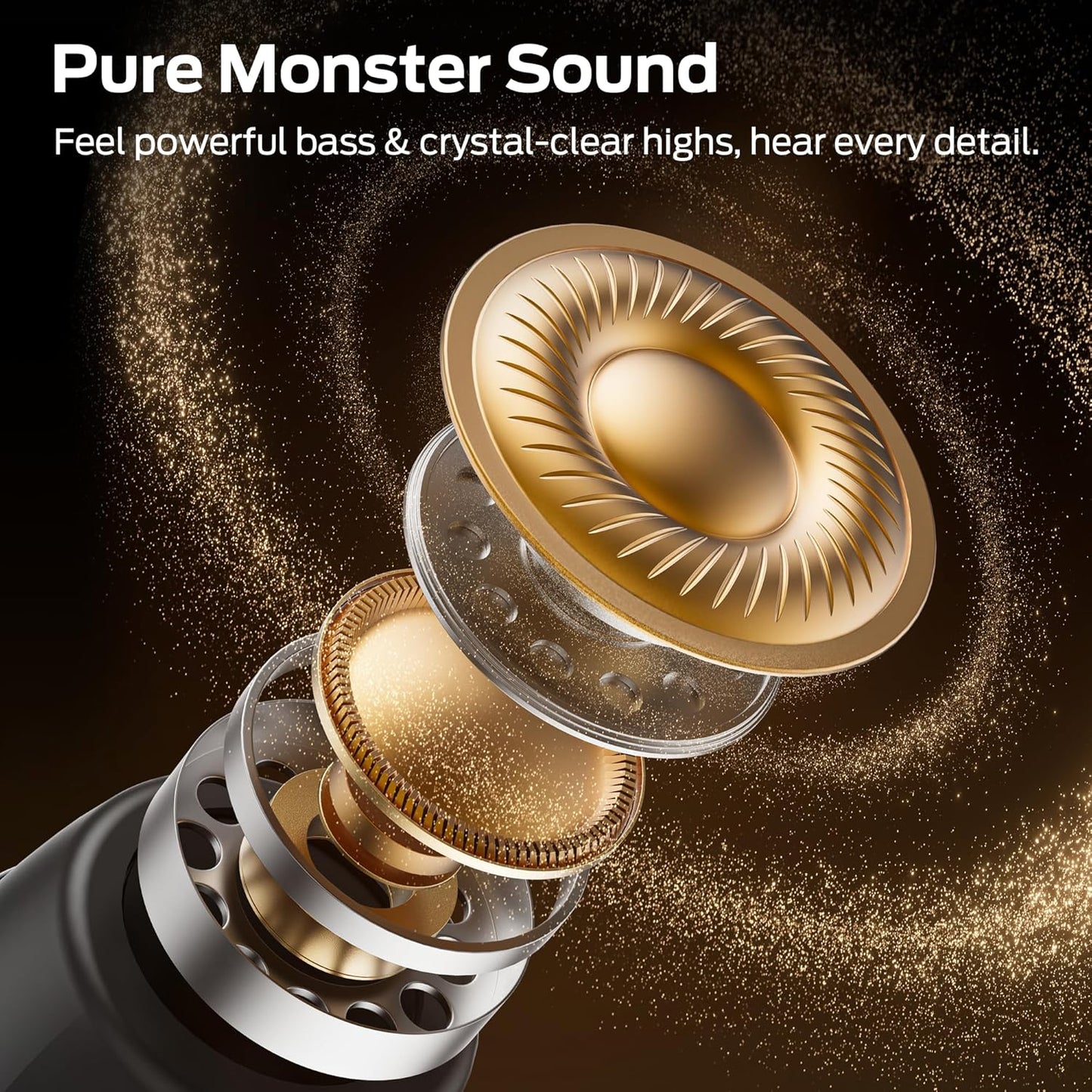 Handsfree Bluetooth Monster Sleep Ear100, TWS, Svart