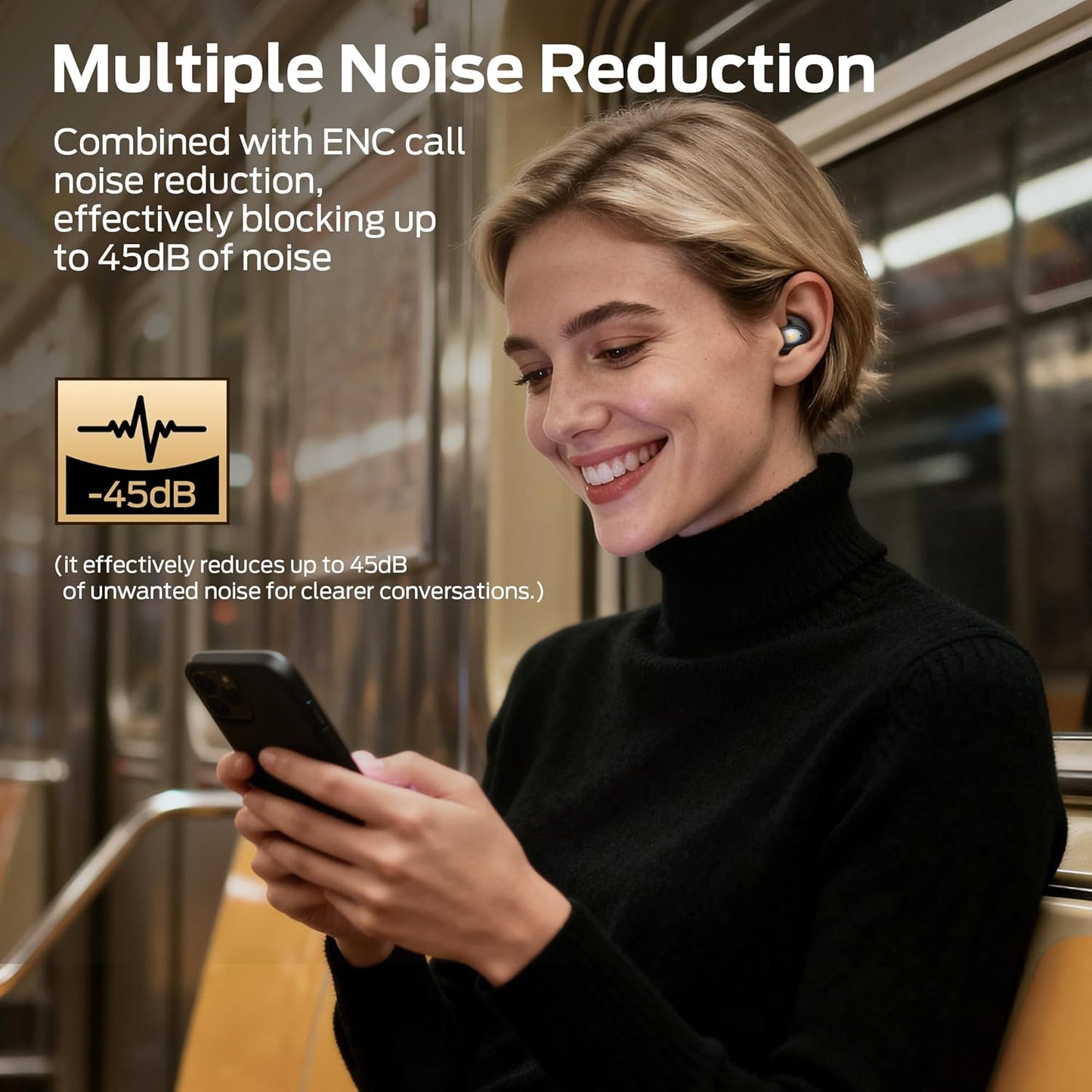 Handsfree Bluetooth Monster Sleep Ear100, TWS, Svart