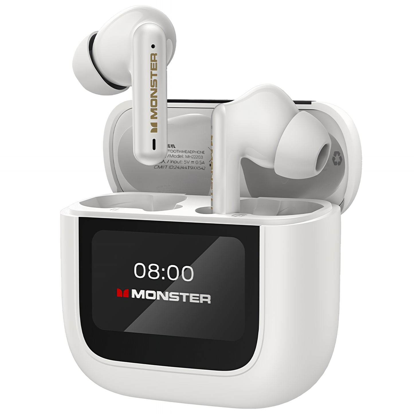 Handsfree Bluetooth Monster TH300, TWS, Hvit