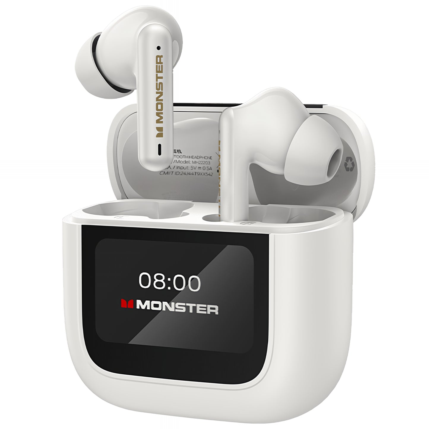 Handsfree Bluetooth Monster TH300, TWS, Hvit