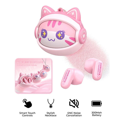 Handsfree Bluetooth Onikuma TX603, TWS, Rosa
